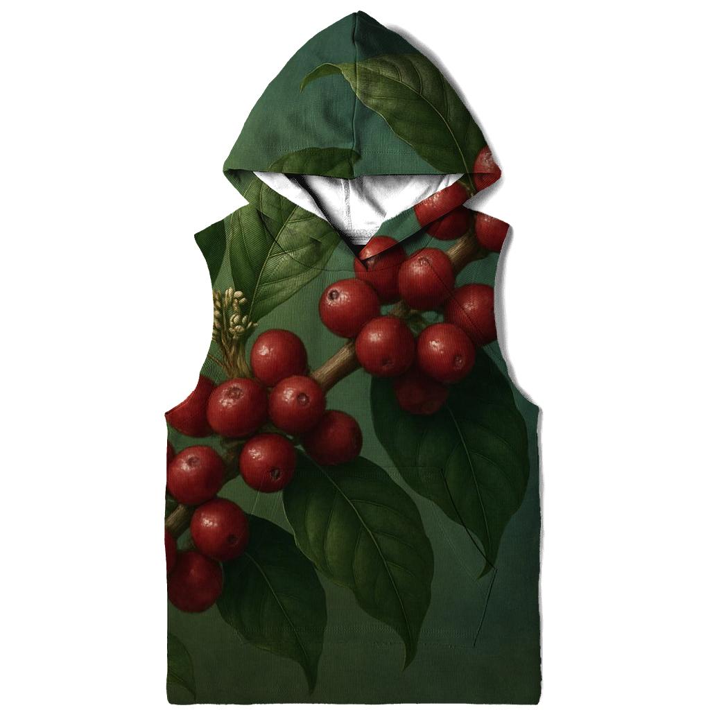 Forest Cherry Cluster embroidered hoodies