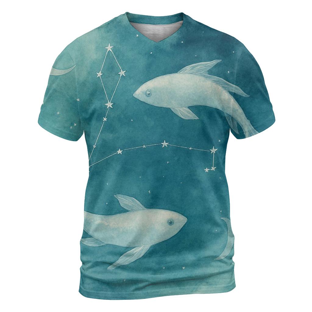 Pisces Dream Tide Constellation personalized full print shirts