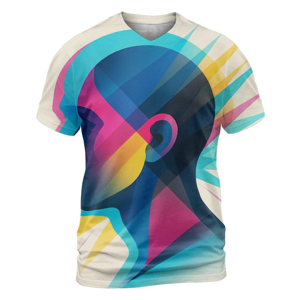 Prismatic Echo Portrait personalized full print shirts