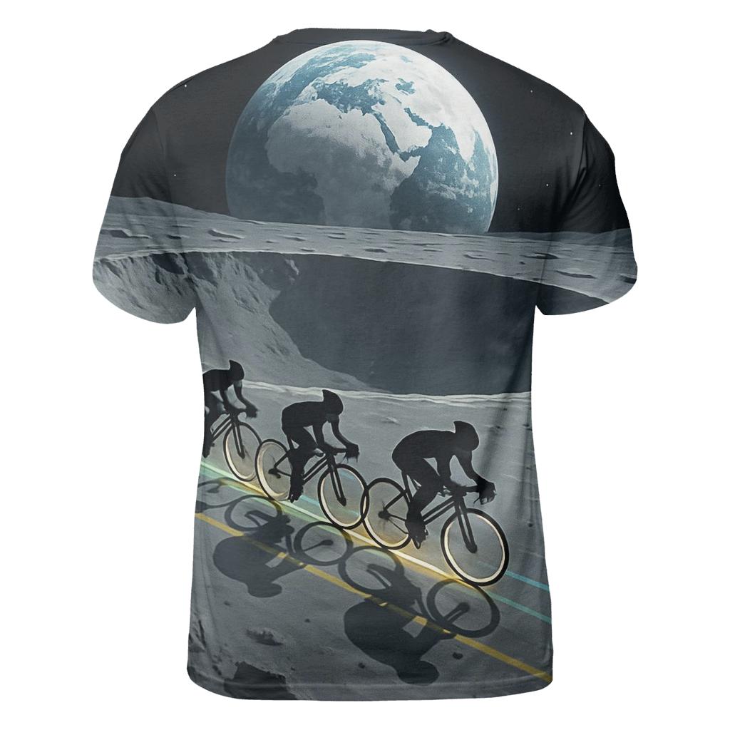 Lunar Cycling Circuit artistic all-over print tops