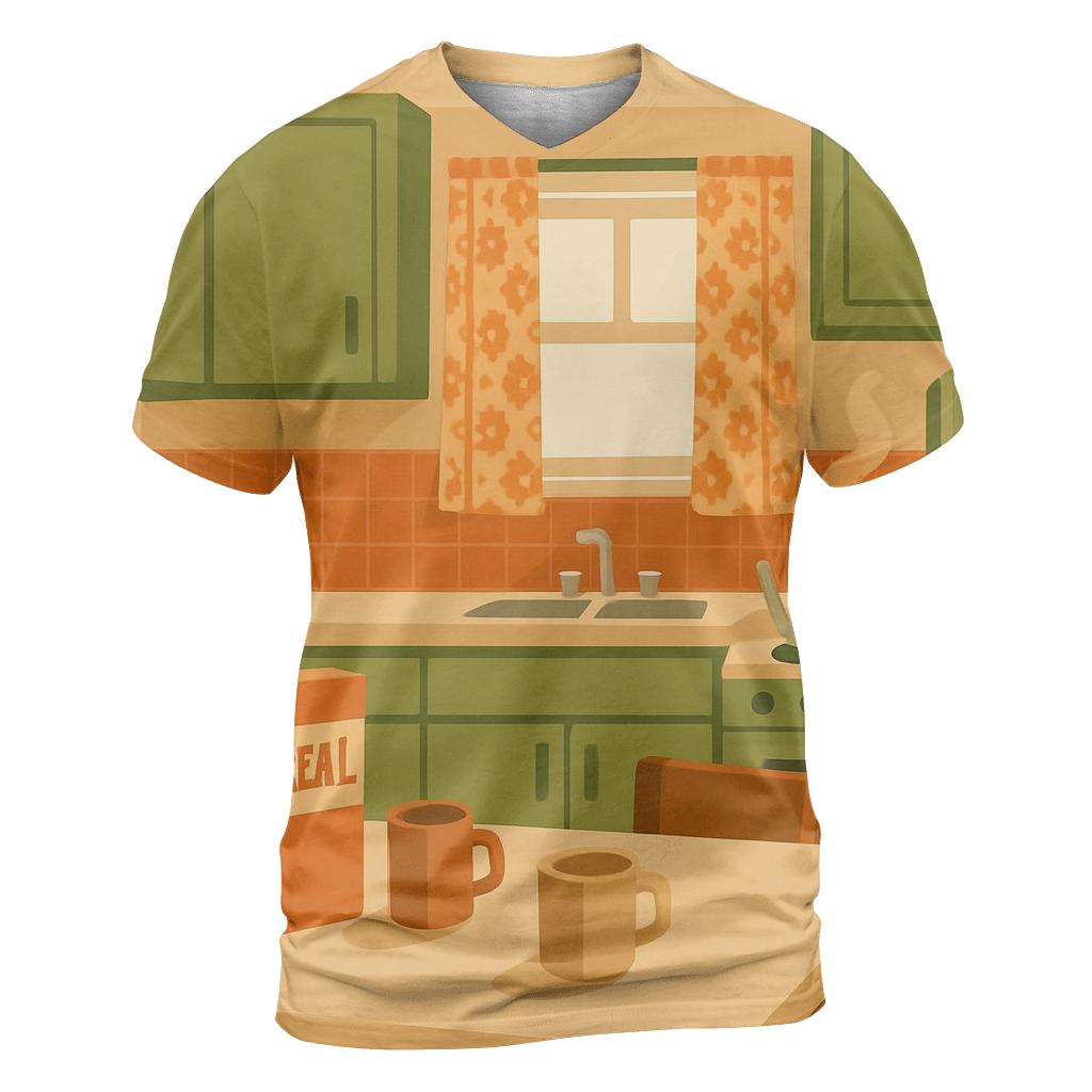 Retro Kitchen Morning statement graphic shirts