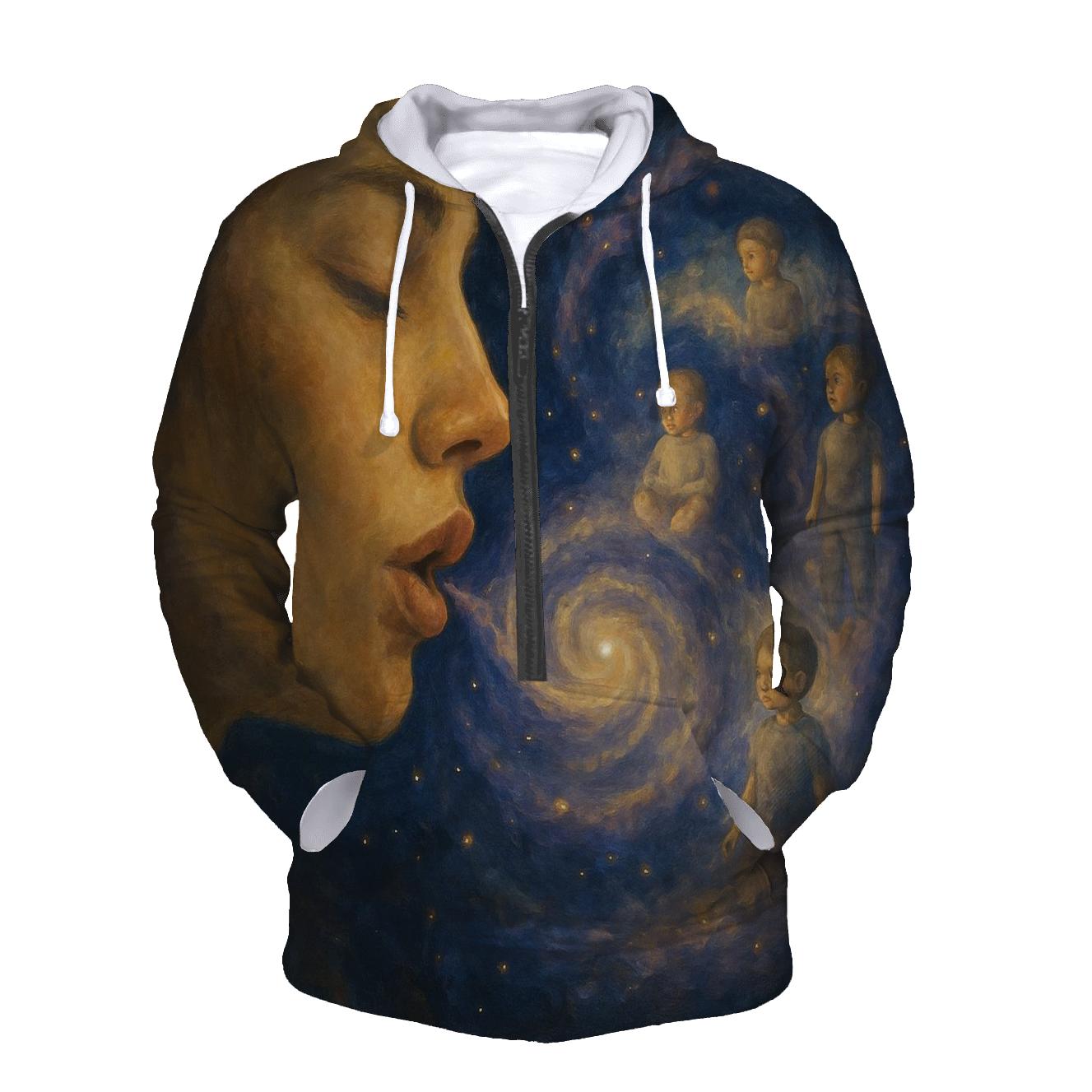 Galaxy Within Her Gentle Lullaby premium hoodies