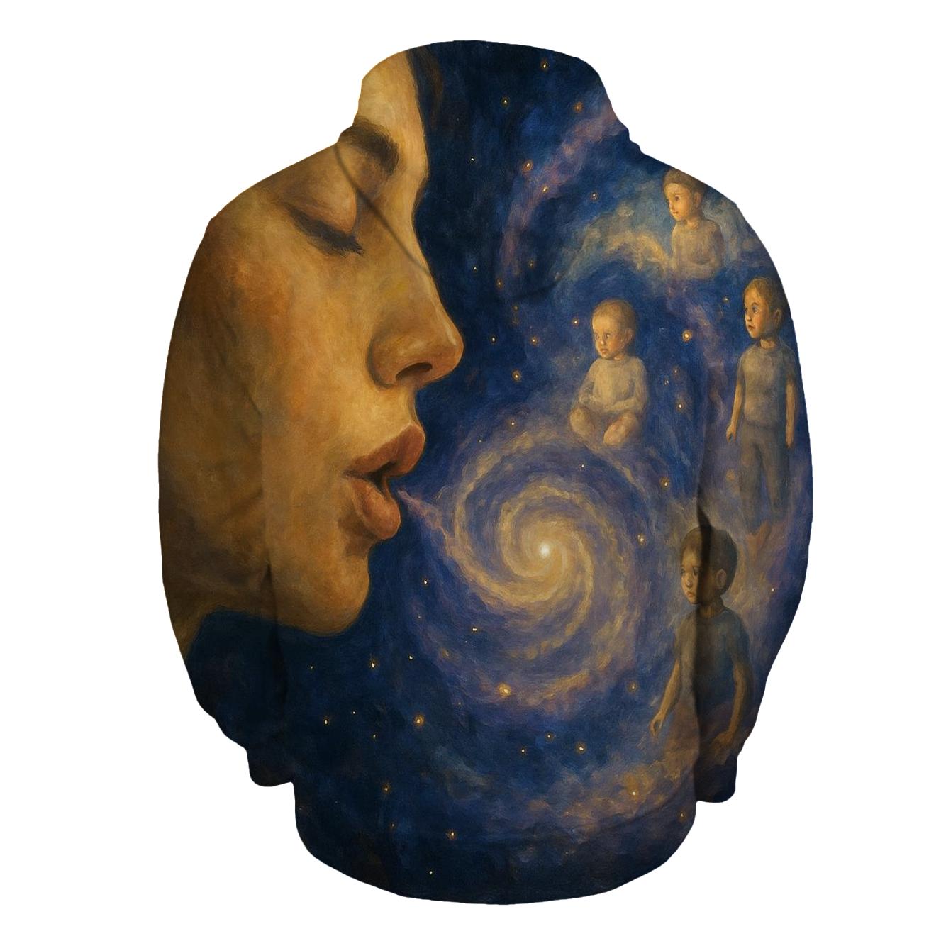 Galaxy Within Her Gentle Lullaby premium hoodies