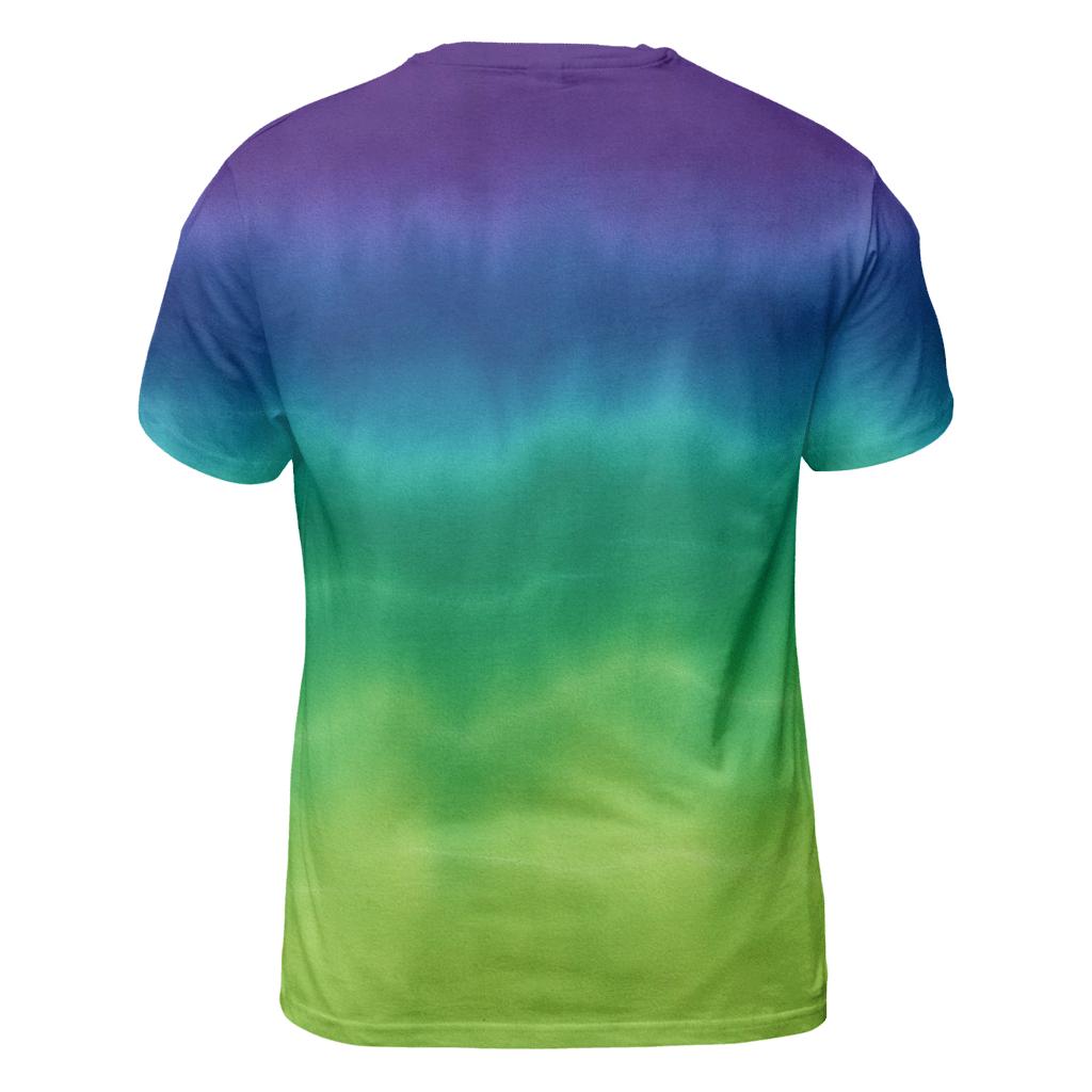 Aurora Horizon Stripe Fade creative print fashion shirts