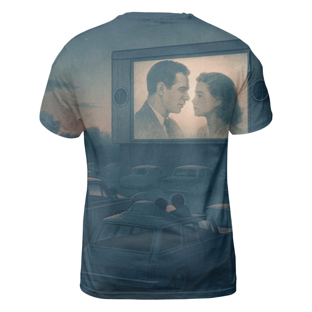 Classic Drive In Movie Night Scene designer pattern shirts