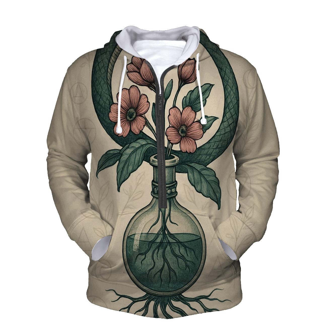 Alchemical Garden Ouroboros heavyweight hoodies