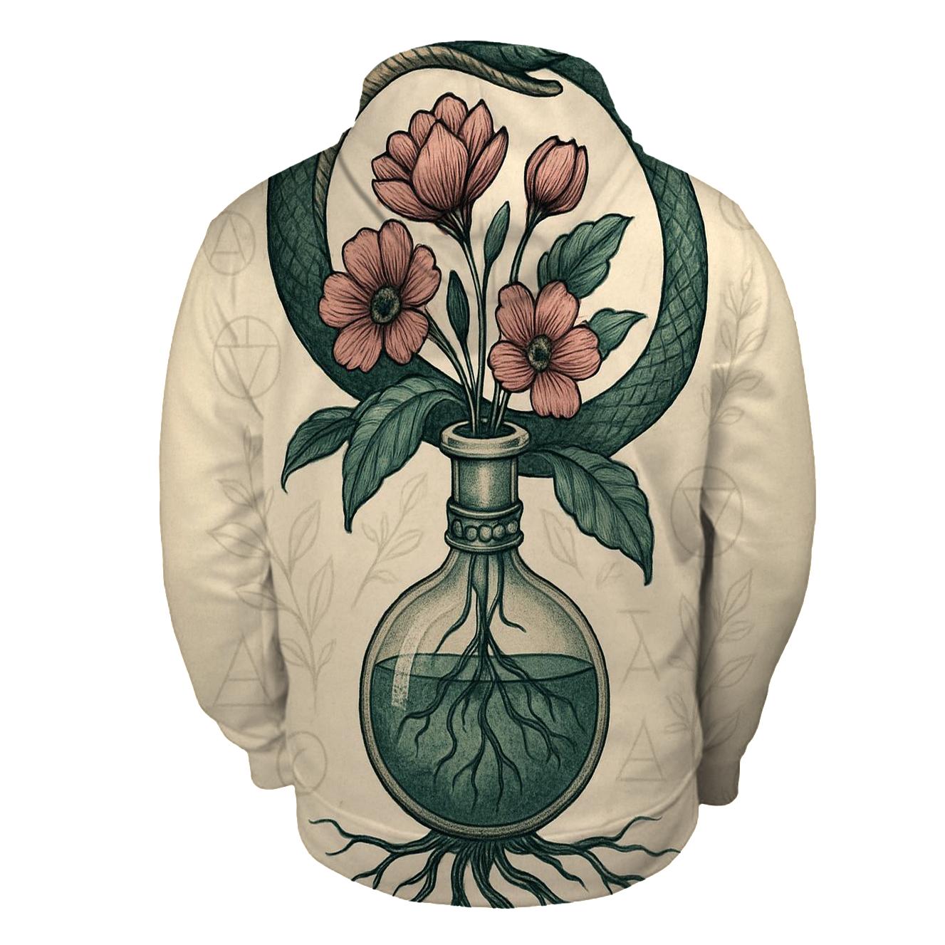 Alchemical Garden Ouroboros heavyweight hoodies