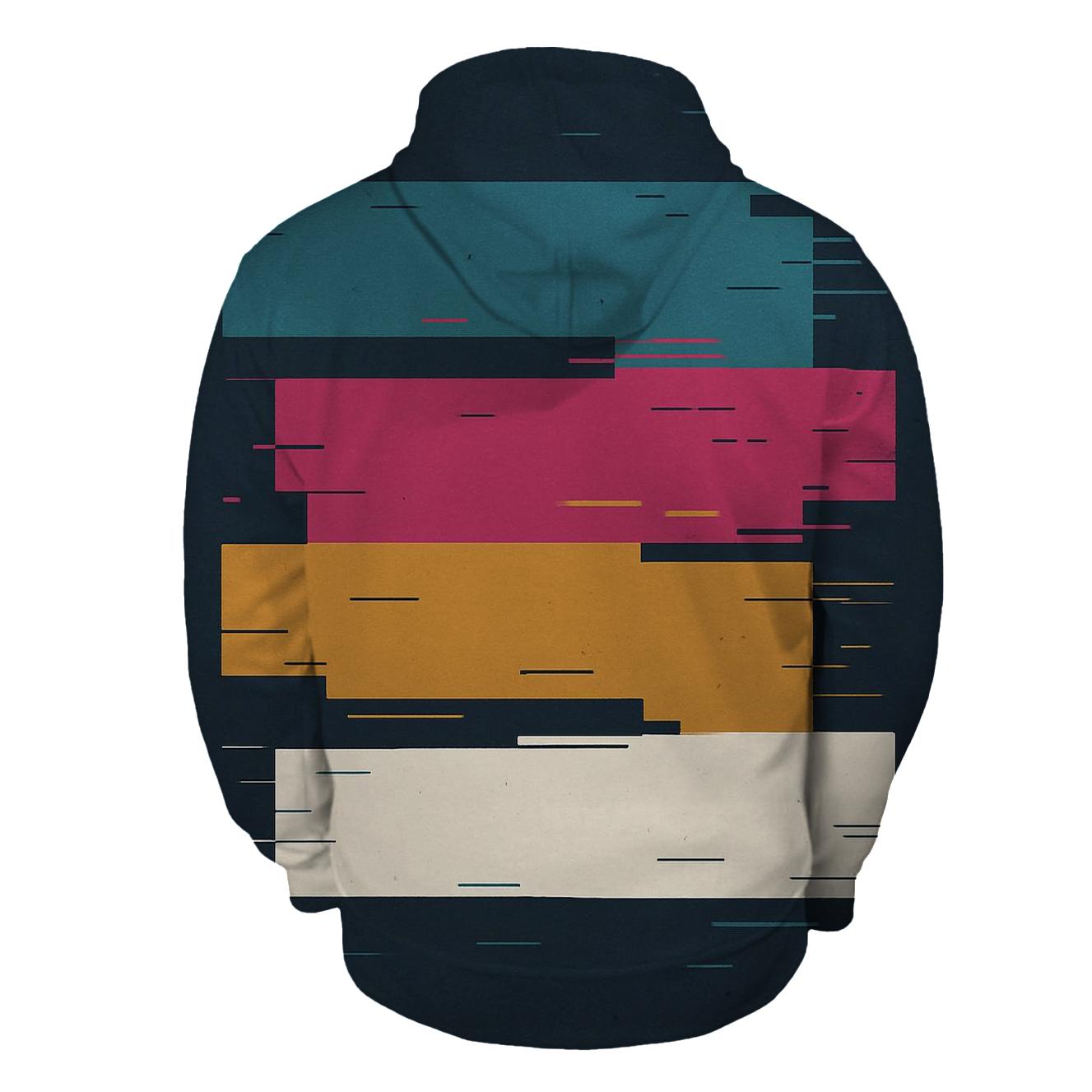 Analog Glitch Bars designer hoodies