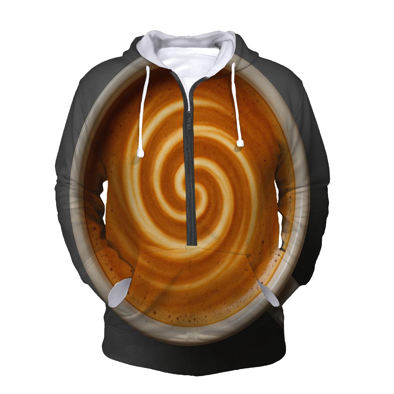 Golden Crema Spiral designer hoodies