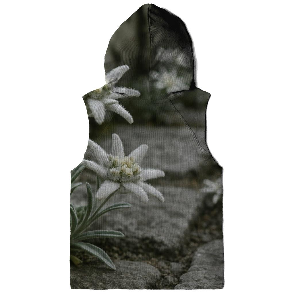 Alpine Edelweiss On Ancient Stone Path lightweight hoodies
