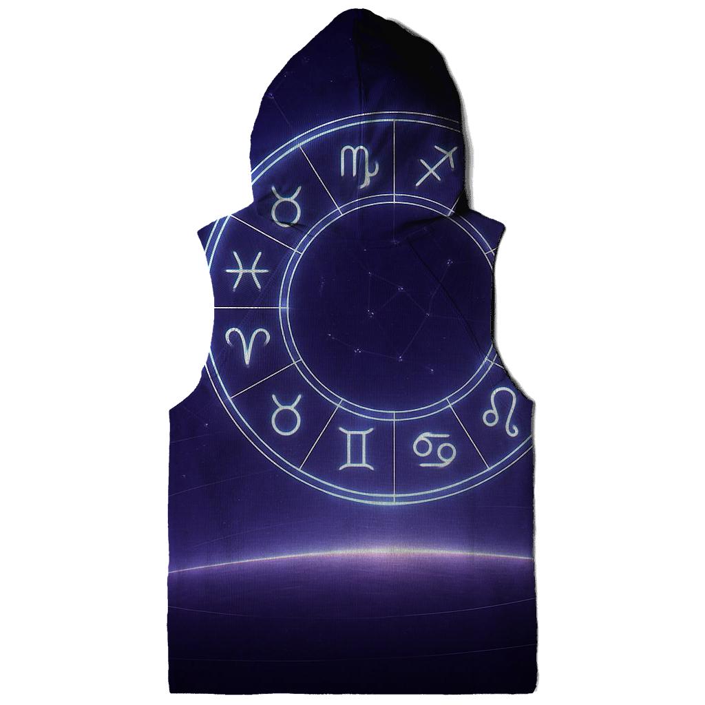 Galactic Zodiac Wheel Horizon graphic hoodies