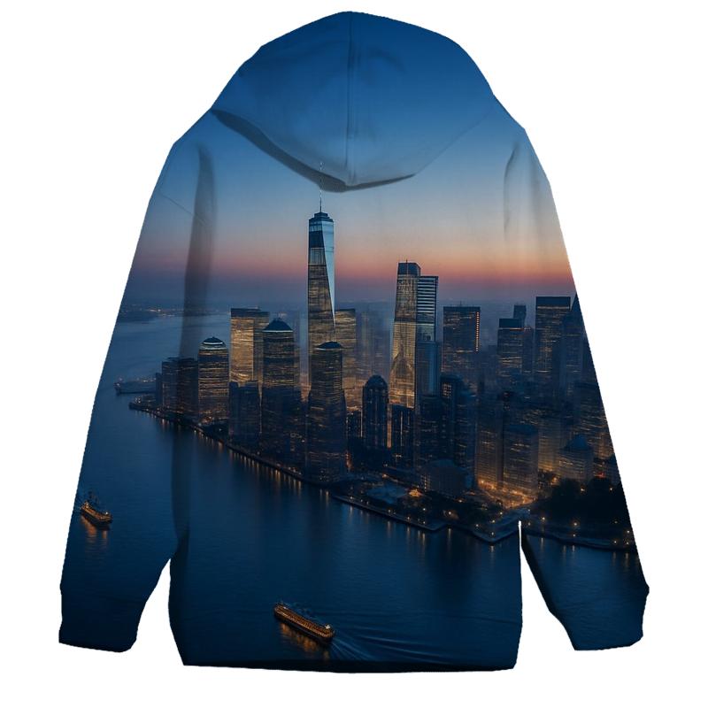 Harbor Dawn Over Lower Manhattan hoodie styles