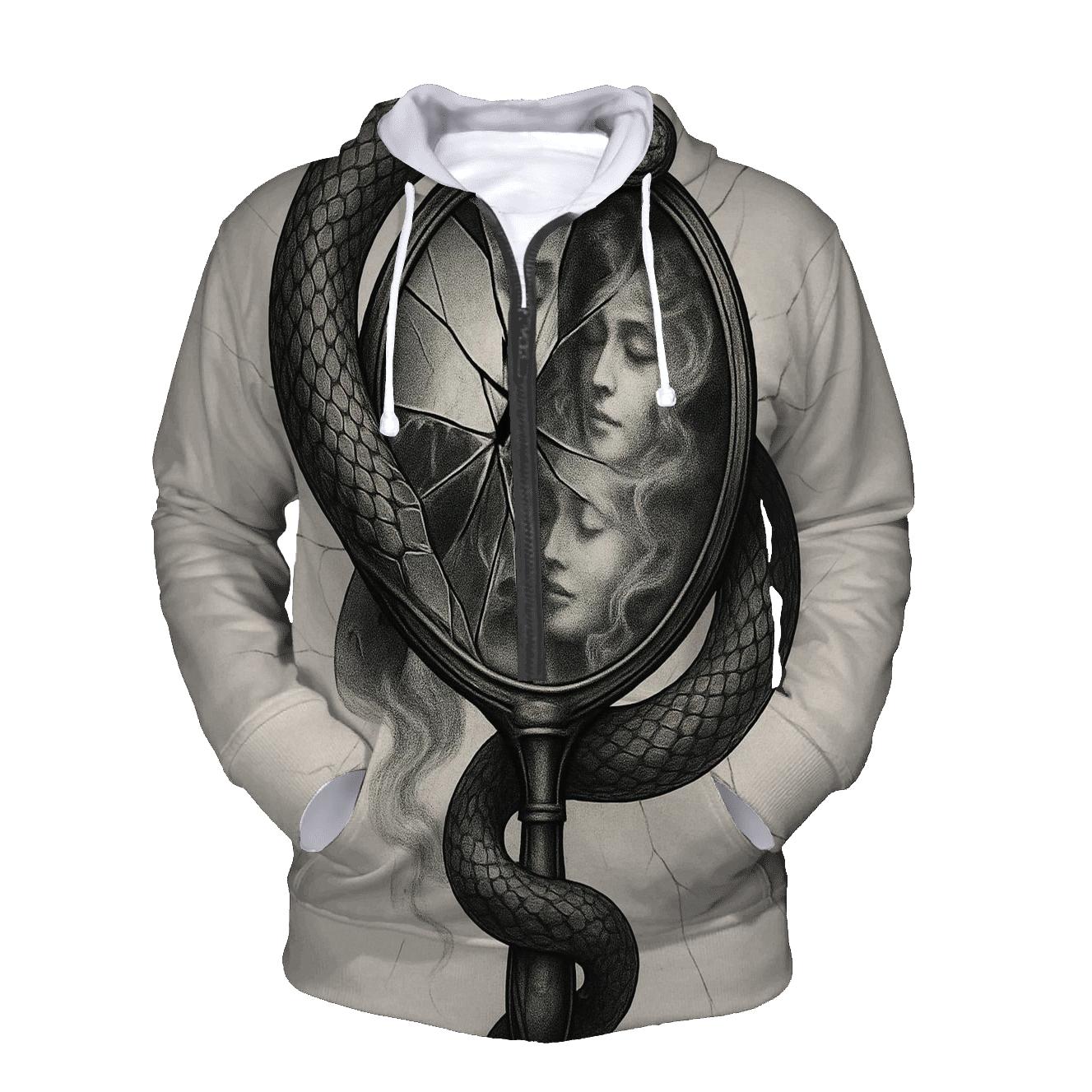 Broken Mirror Ouroboros pullover hoodies
