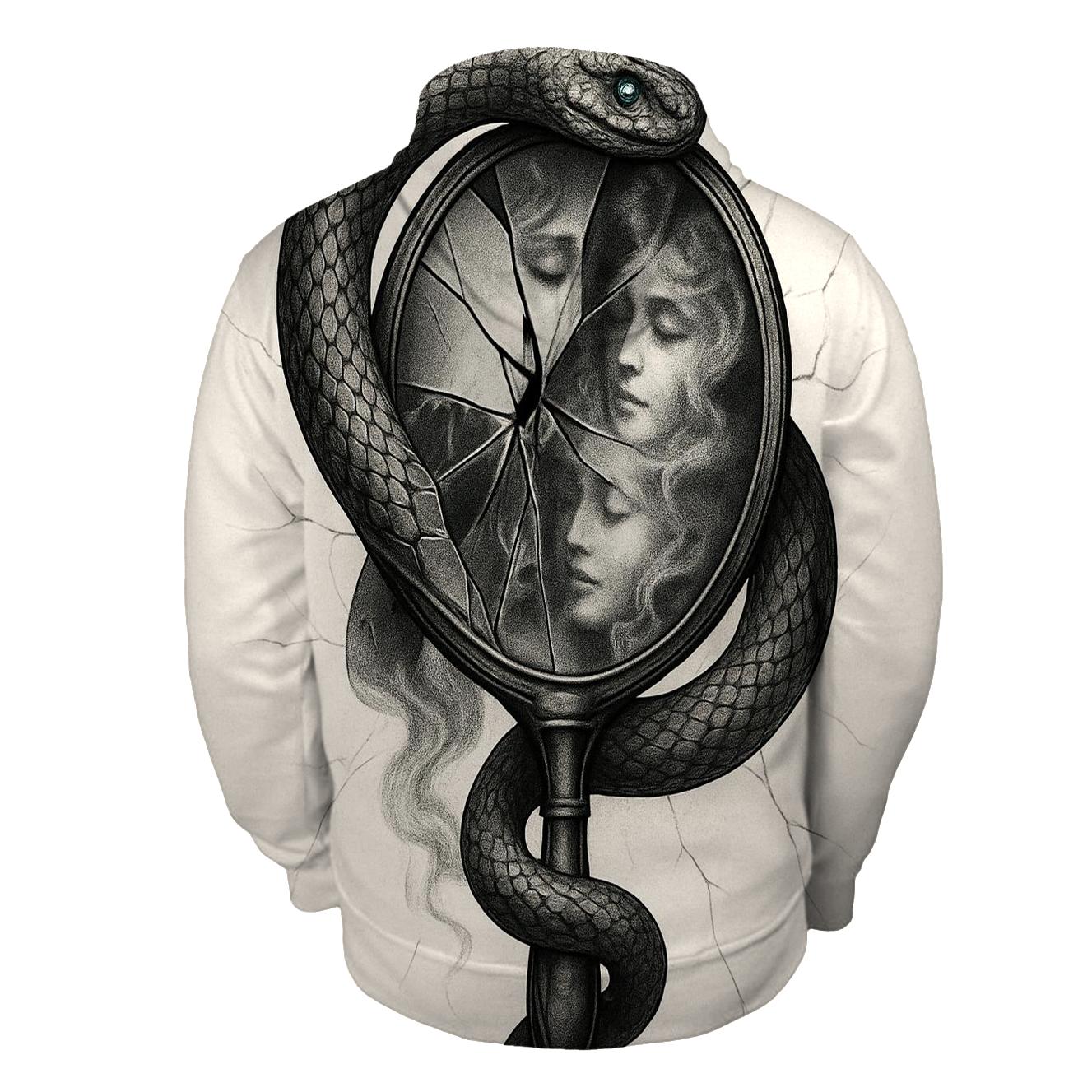 Broken Mirror Ouroboros pullover hoodies