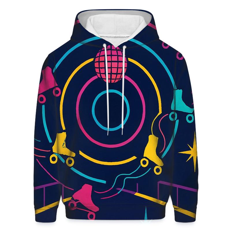 Neon Roller Rink Echo heavyweight hoodies