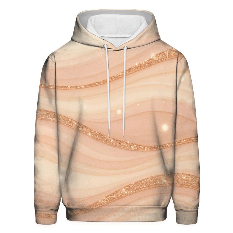 Rose Quartz Glitter Tide designer hoodies