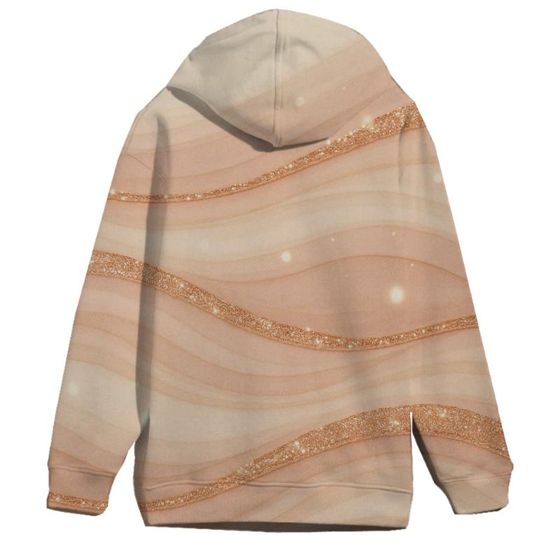 Rose Quartz Glitter Tide designer hoodies