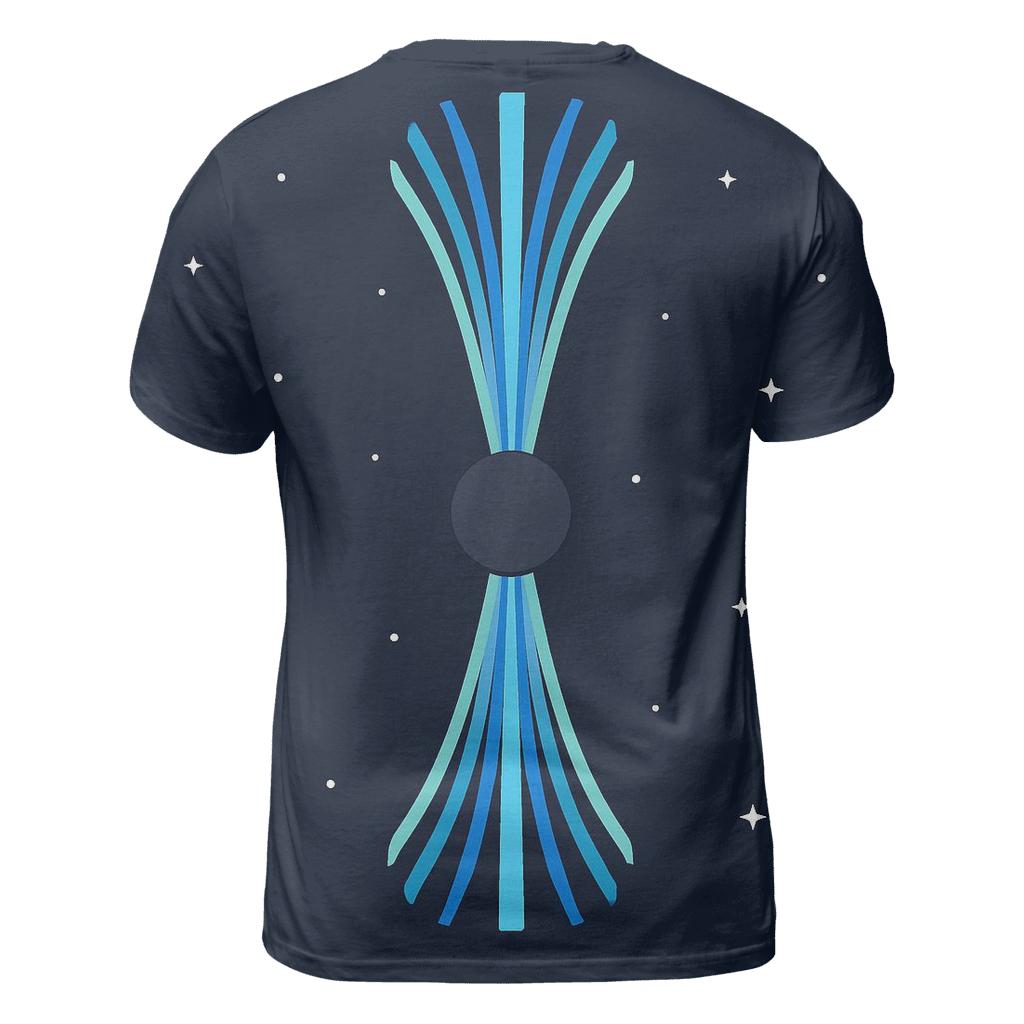 Jet Outflow Streamlines creative print fashion shirts