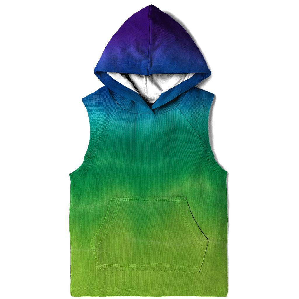 Aurora Horizon Stripe Fade printed hoodies