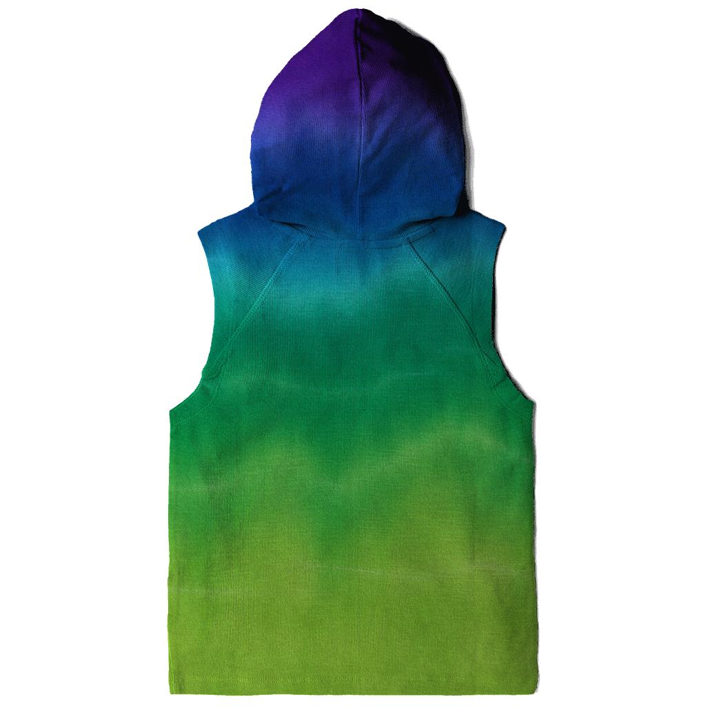Aurora Horizon Stripe Fade printed hoodies
