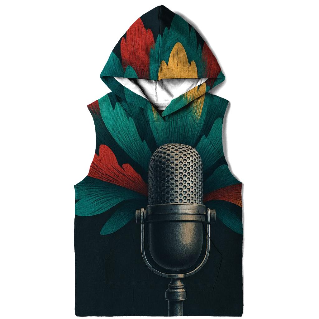 Chromatic Microphone Bloom premium hoodies