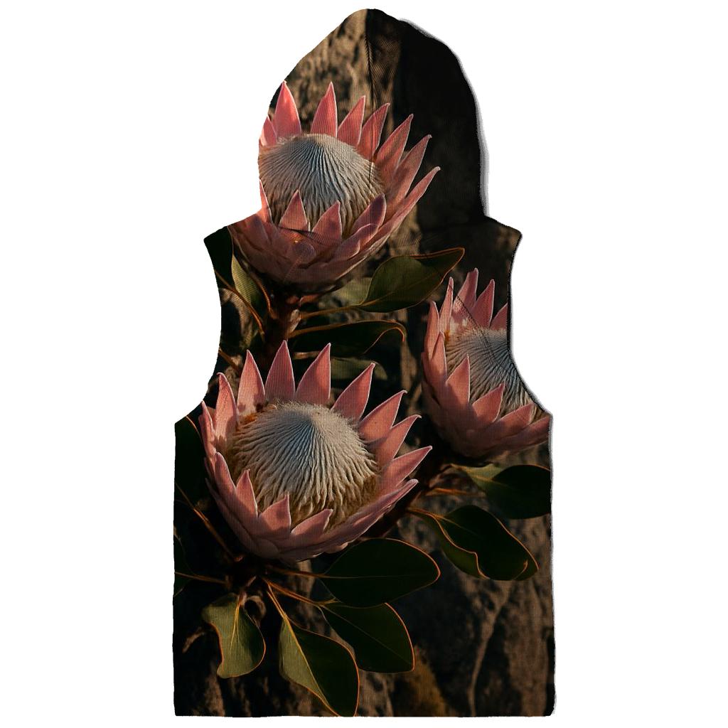 Proteas On A Windy Cape Cliff heavyweight hoodies