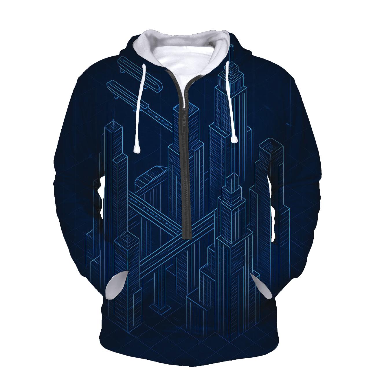 Celestial Blueprint City hoodie trends