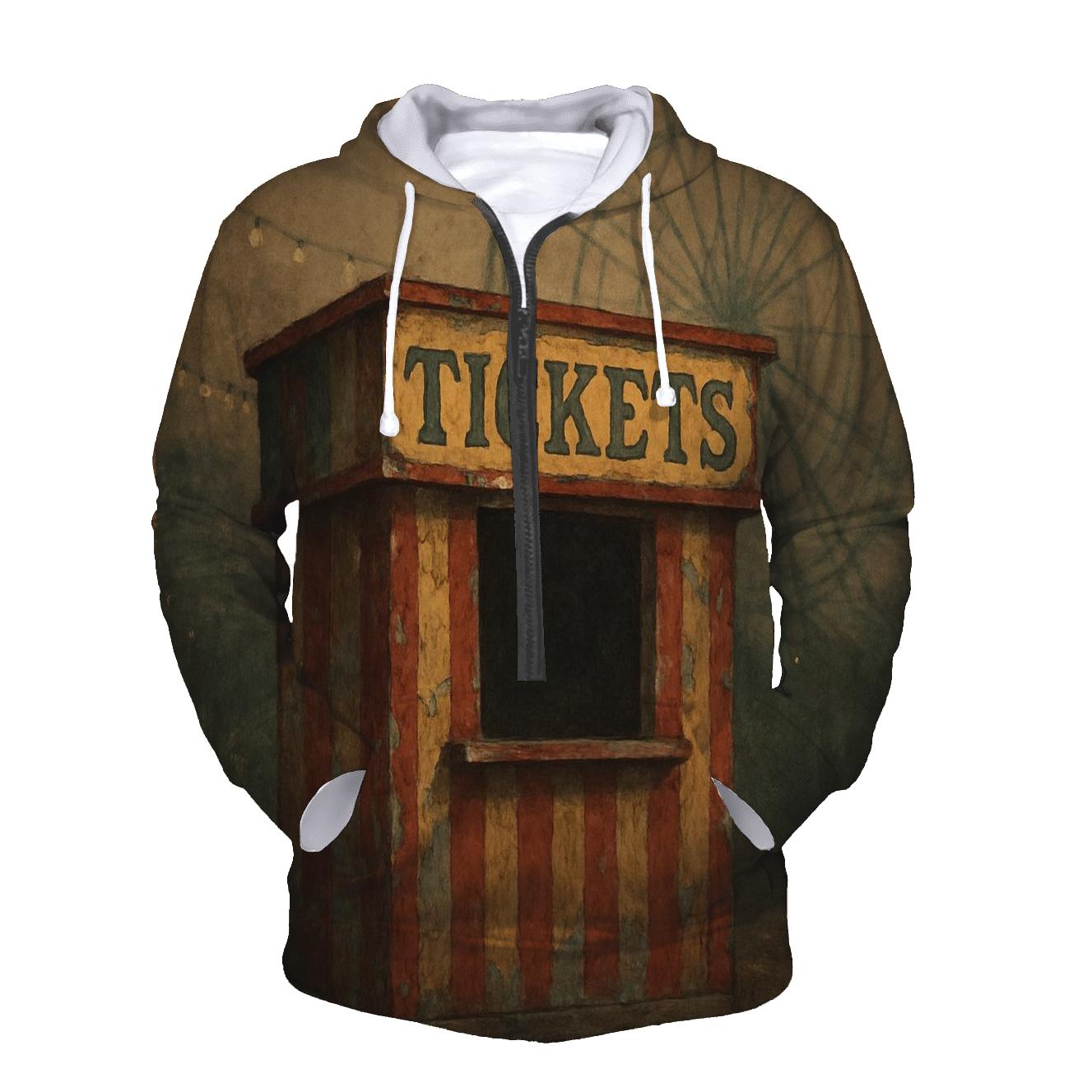 Rusty Carnival Ticket Booth Poster hoodies fashion