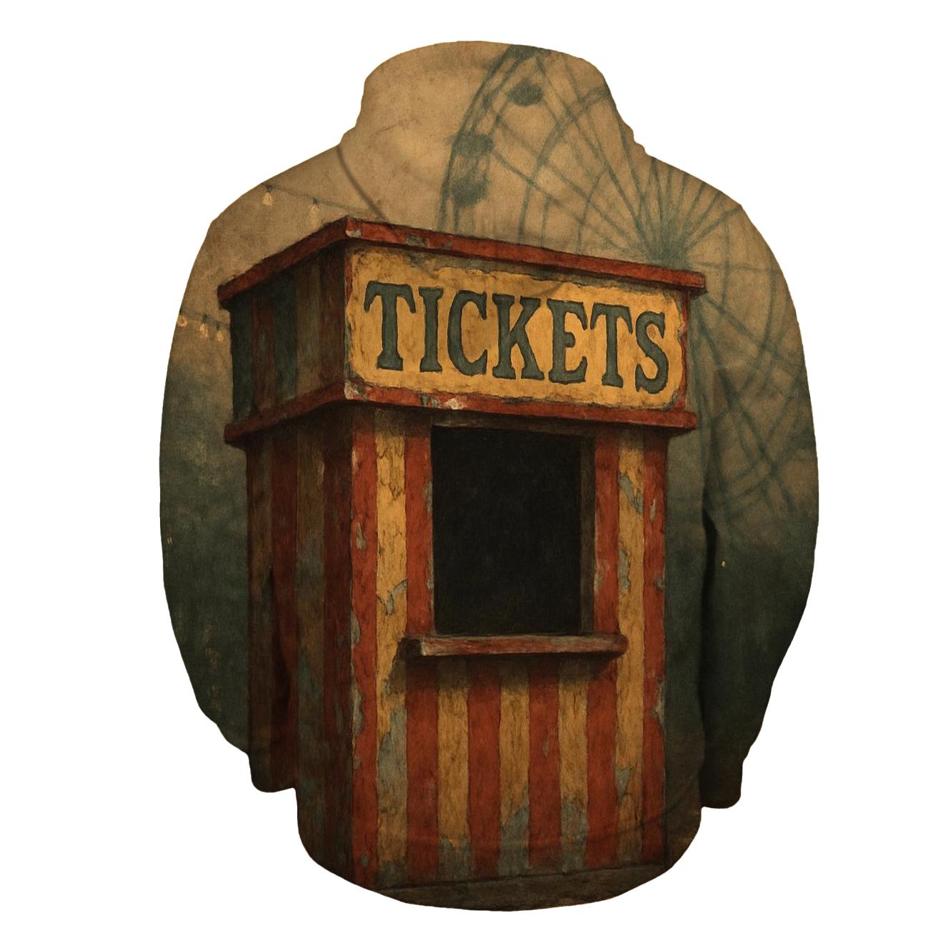 Rusty Carnival Ticket Booth Poster hoodies fashion