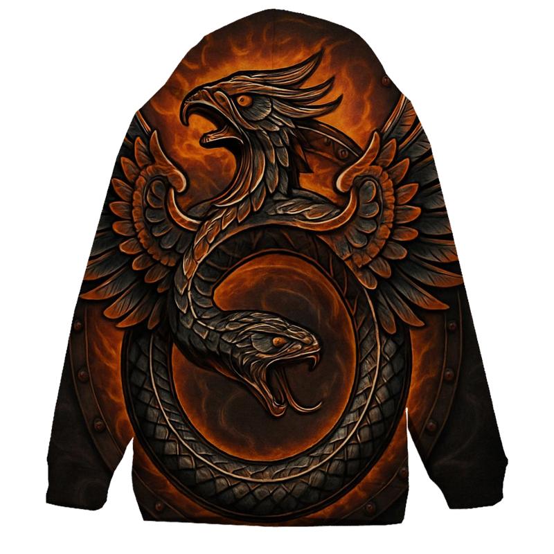 Mechanical Phoenix Ouroboros hoodie trends