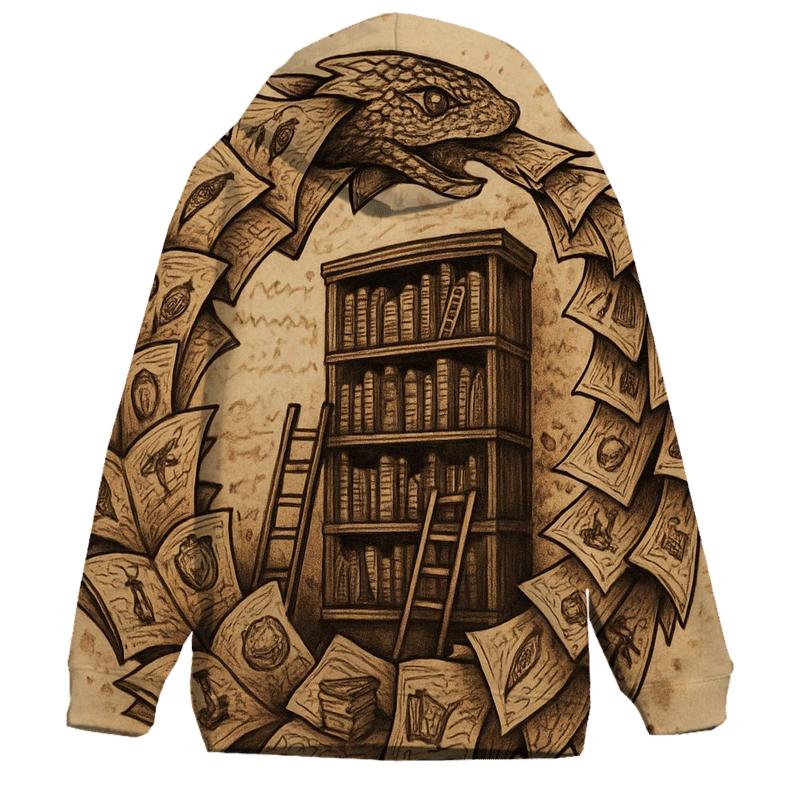 Library Of Turning Pages Ouroboros hoodie trends