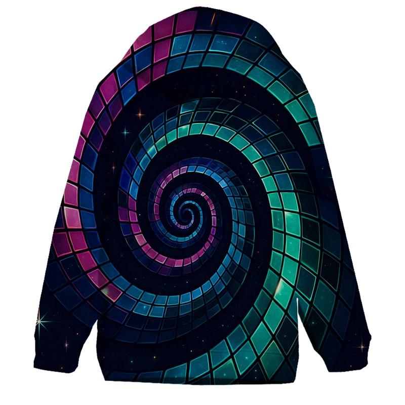 Crystalline Disco Spiral custom hoodies