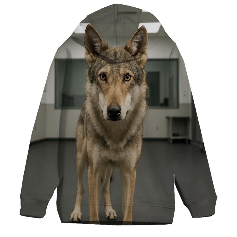 Saarloos Wolfdog In Controlled Behavior Study hoodie trends