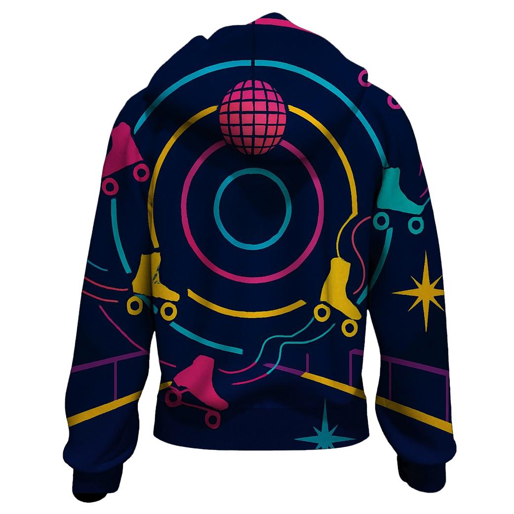 Neon Roller Rink Echo designer hoodies