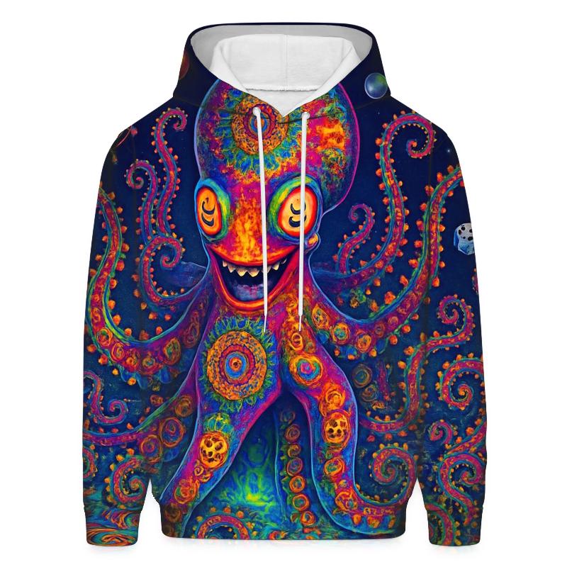 Fractal Carnival Kraken custom hoodies