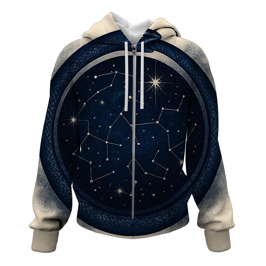 Celestial Circuit Ouroboros hoodie designs