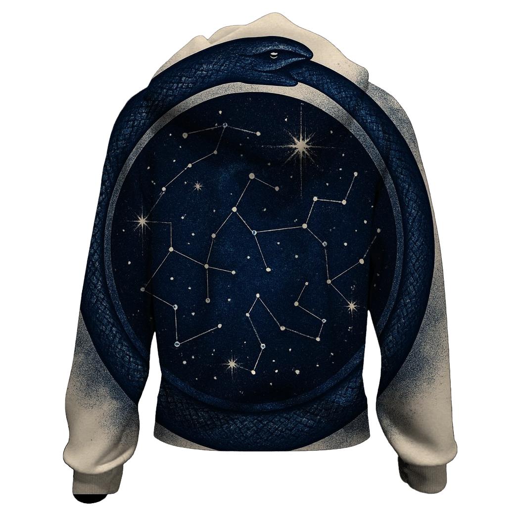 Celestial Circuit Ouroboros hoodie designs