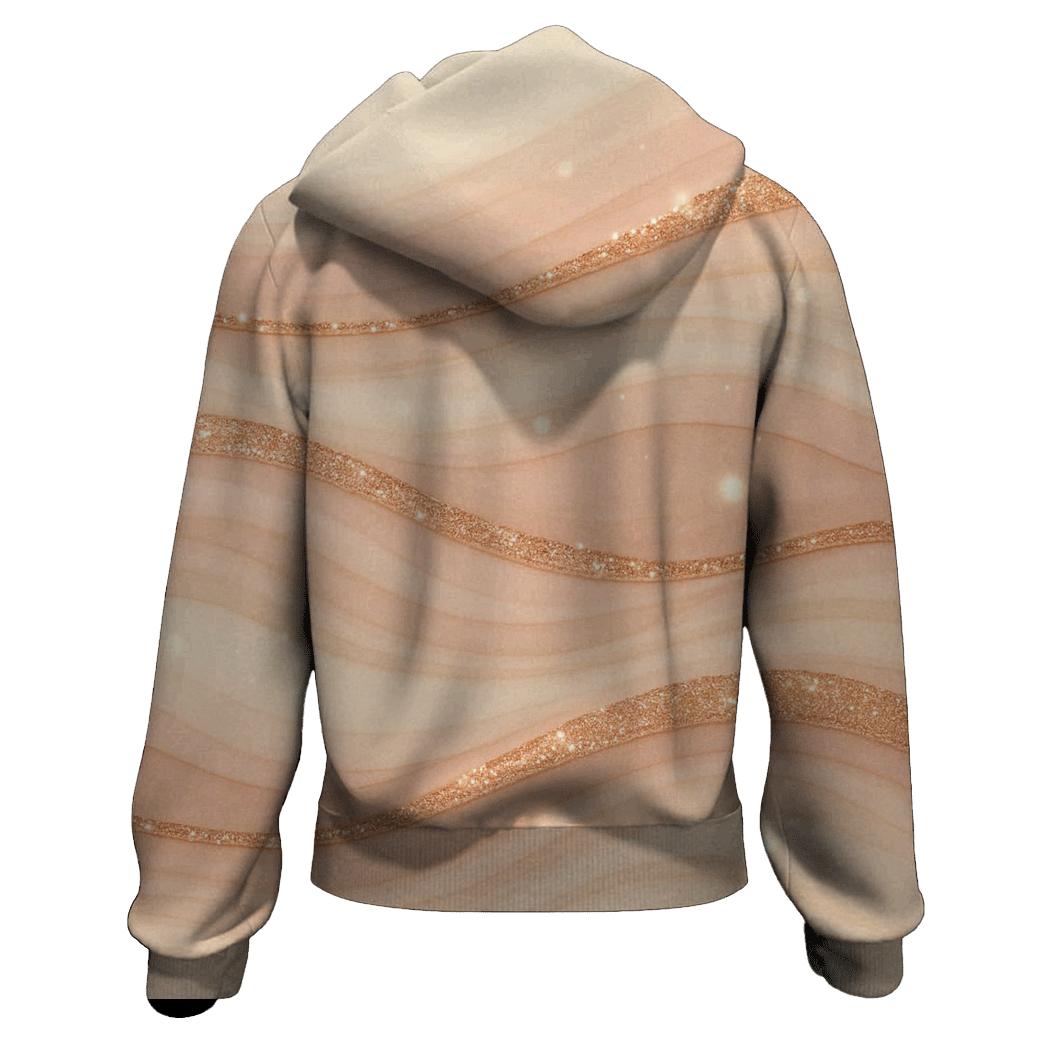Rose Quartz Glitter Tide lightweight hoodies