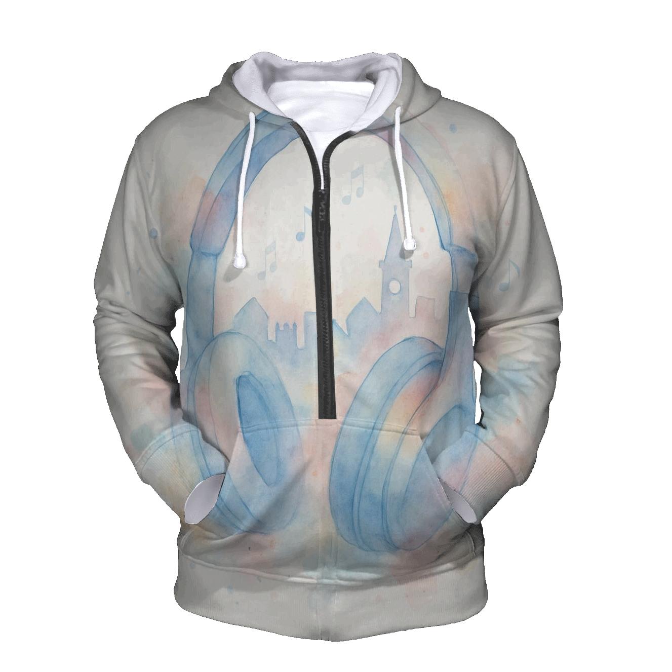 Watercolor Headphone Daydream hoodie styles