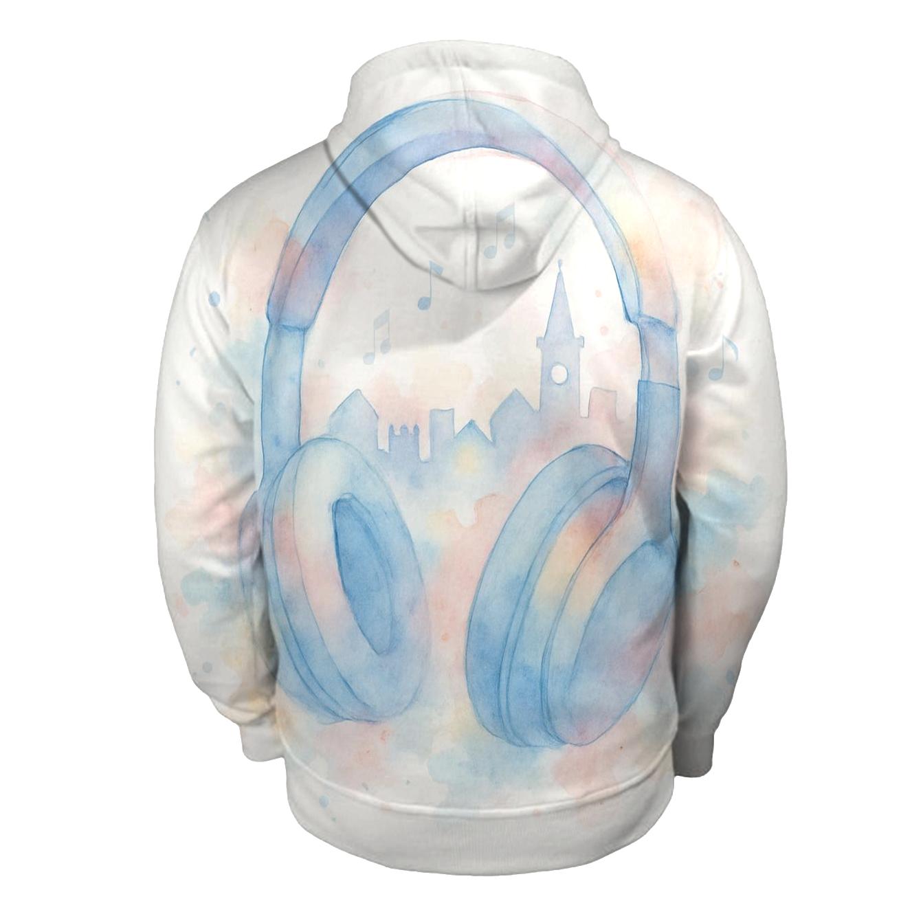 Watercolor Headphone Daydream hoodie styles