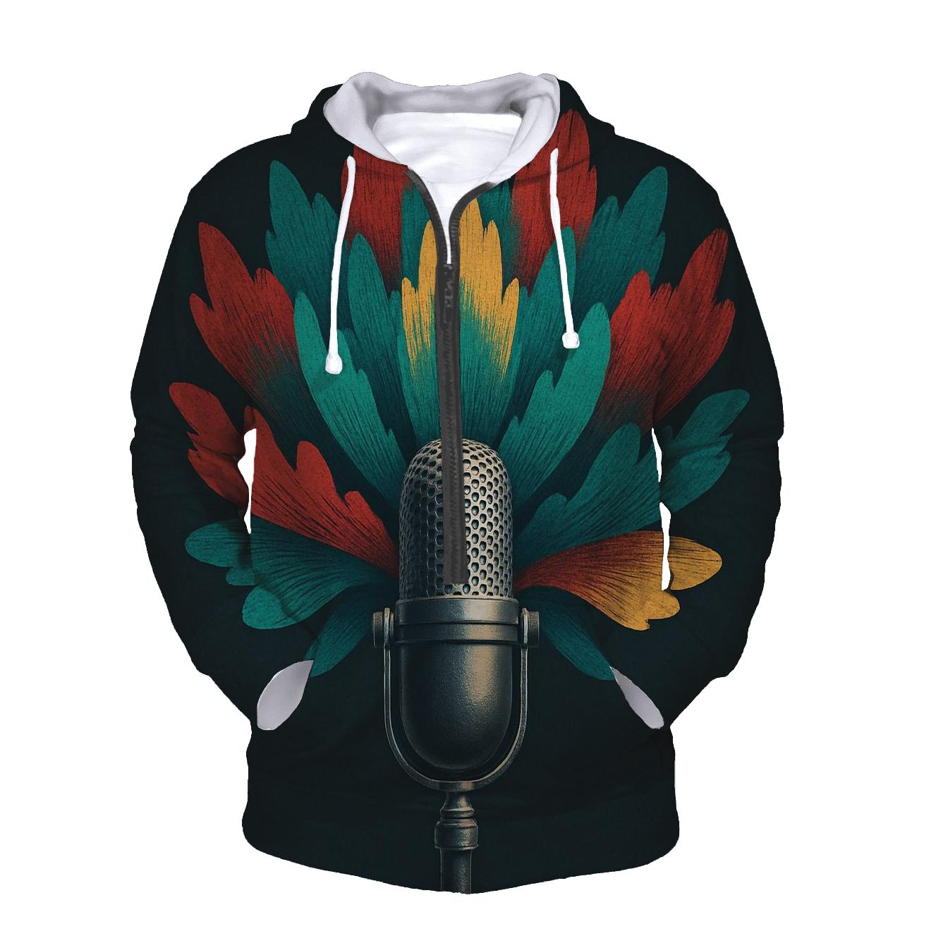 Chromatic Microphone Bloom designer hoodies
