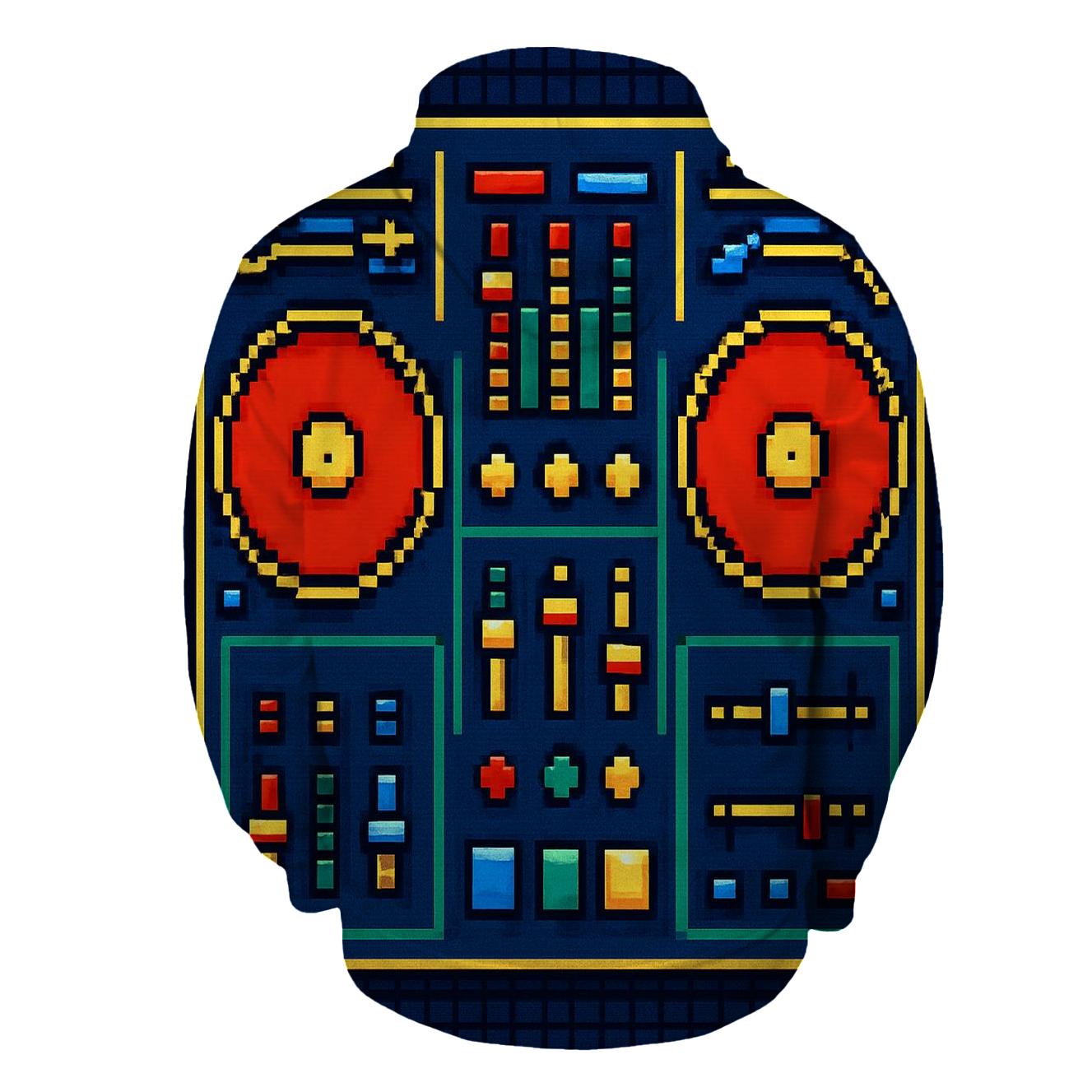 Pixel Arcade DJ Deck designer hoodies