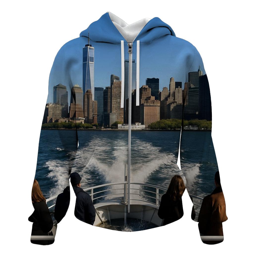East River Ferry Morning Rush premium hoodies