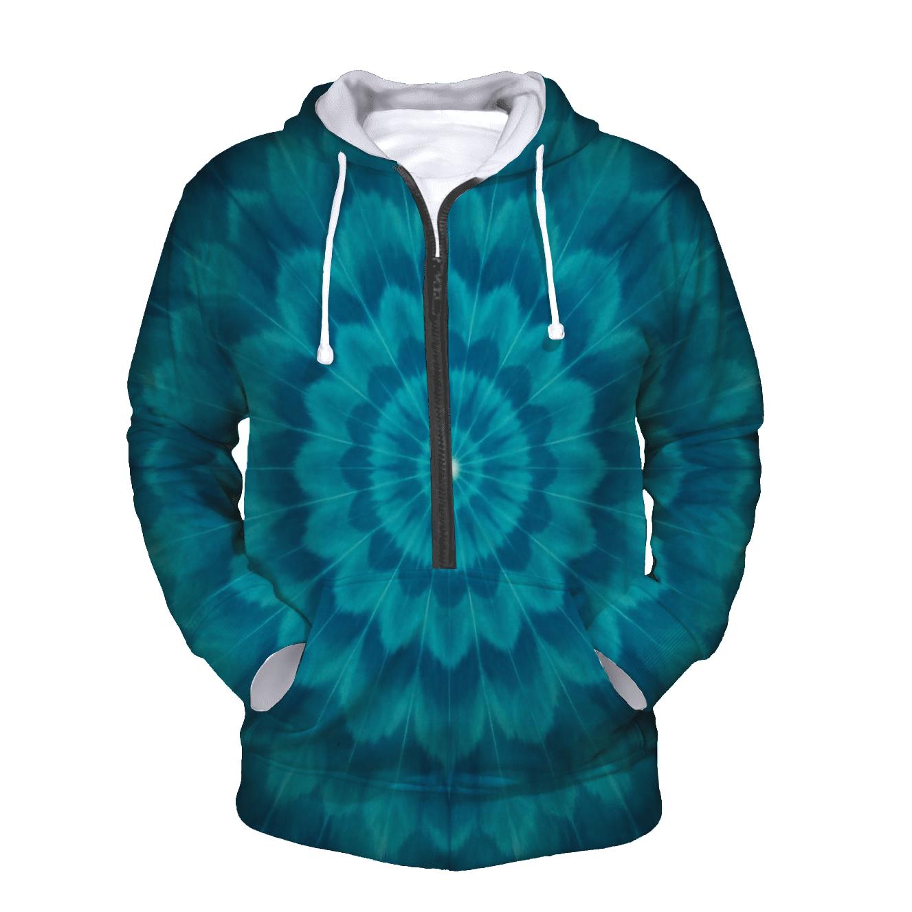 Ocean Ring Overdye Mandala hoodie trends