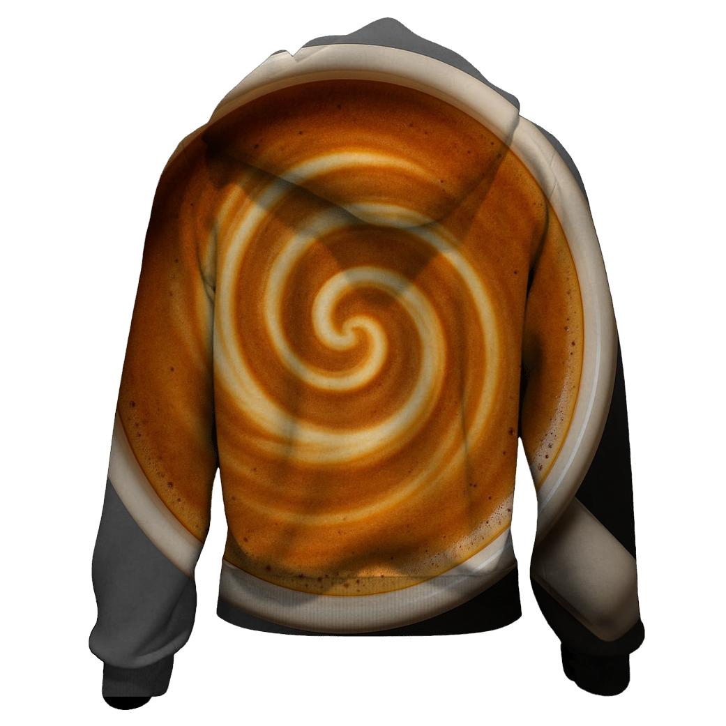Golden Crema Spiral custom hoodies
