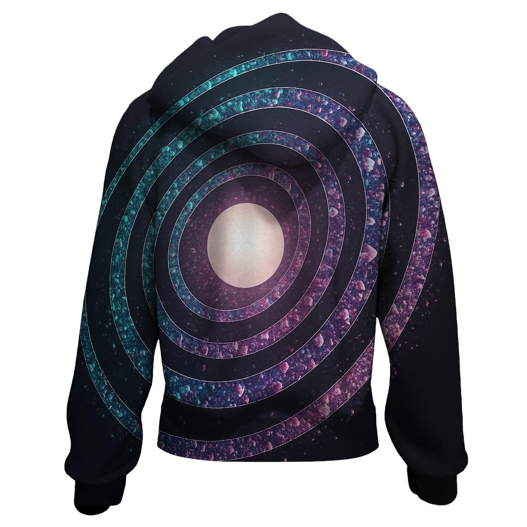 Iridescent Orbit Rings hoodie styles