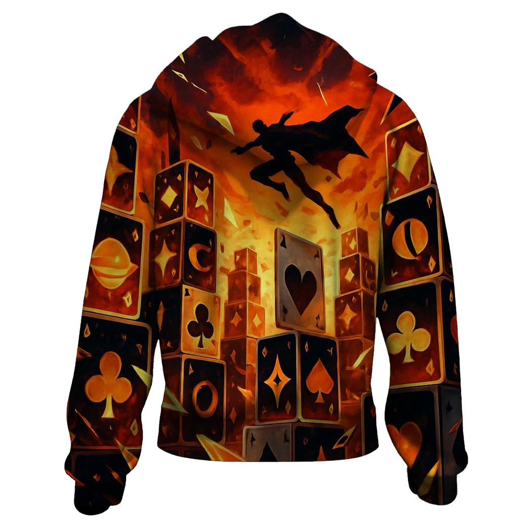 Shuffle Deck Skyline printed hoodies