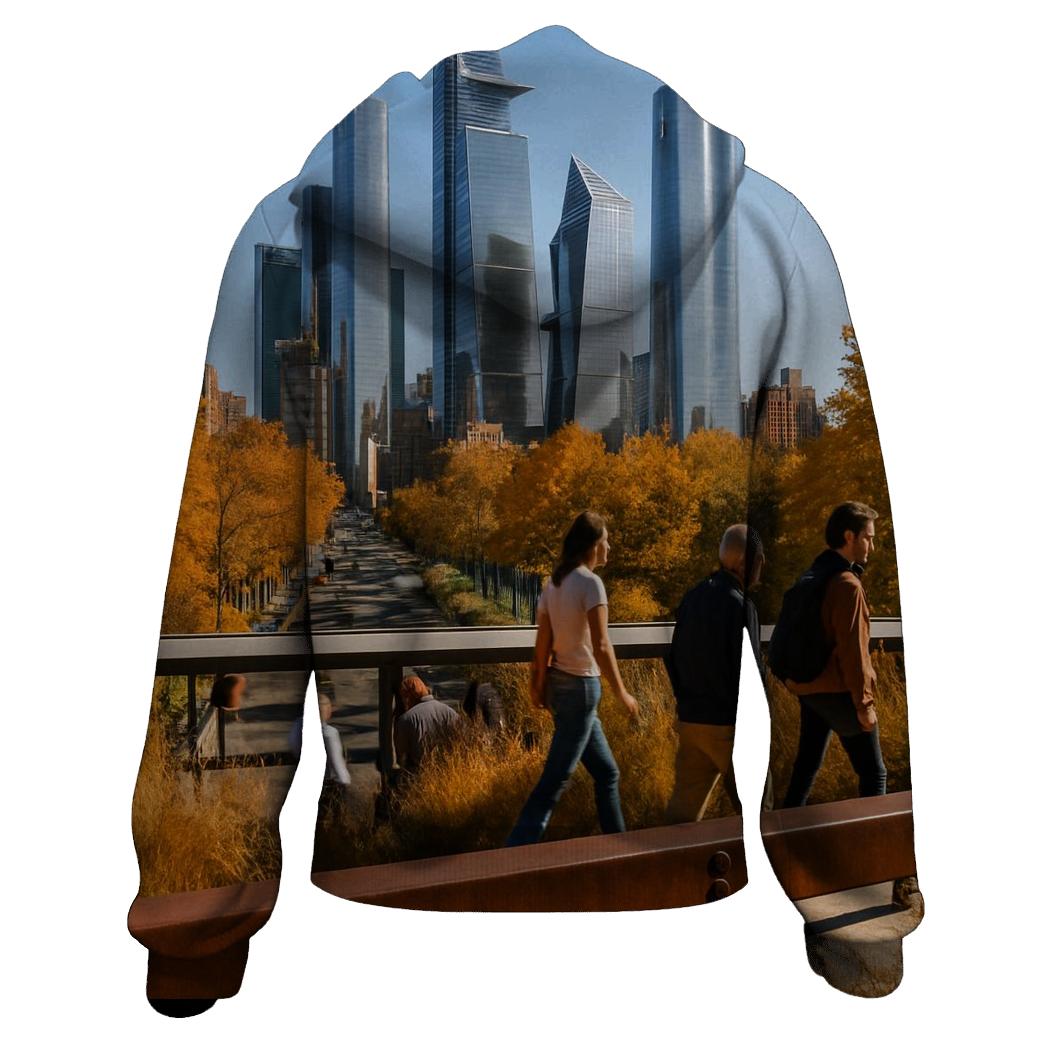 High Line Overlook Toward Hudson Yards pullover hoodies