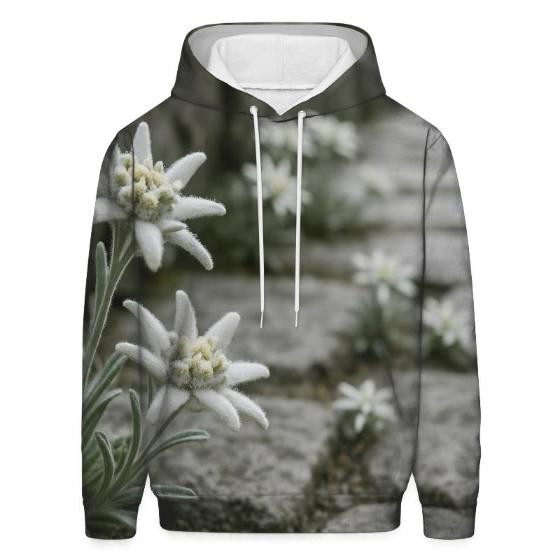 Alpine Edelweiss On Ancient Stone Path hoodie styles