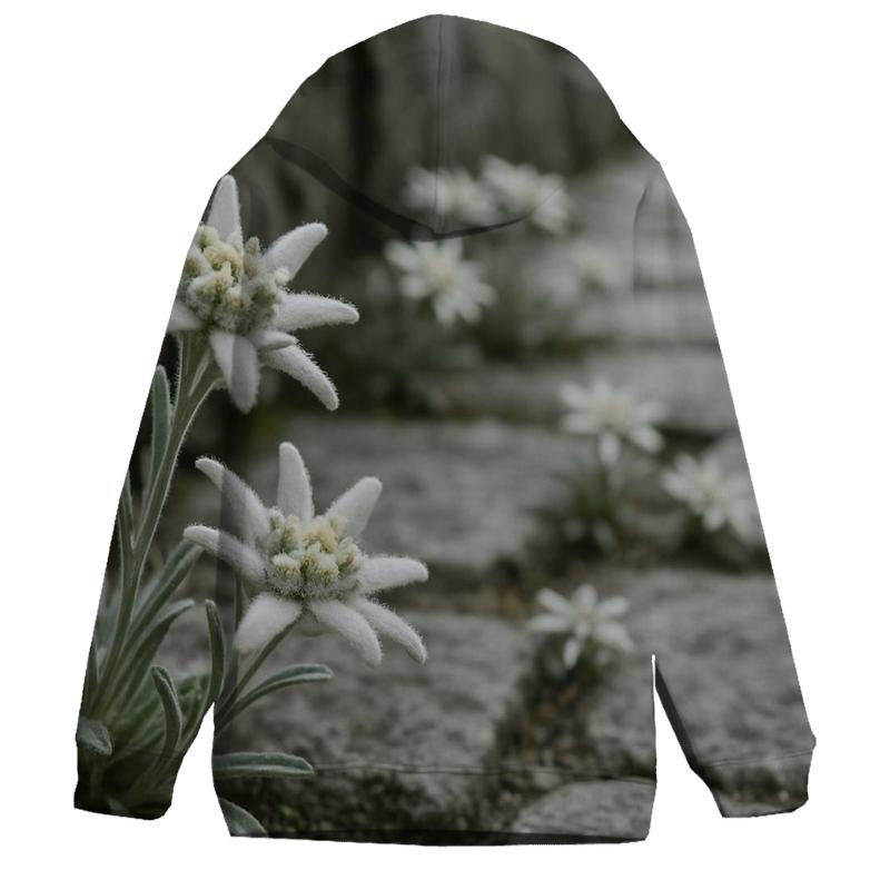 Alpine Edelweiss On Ancient Stone Path hoodie styles